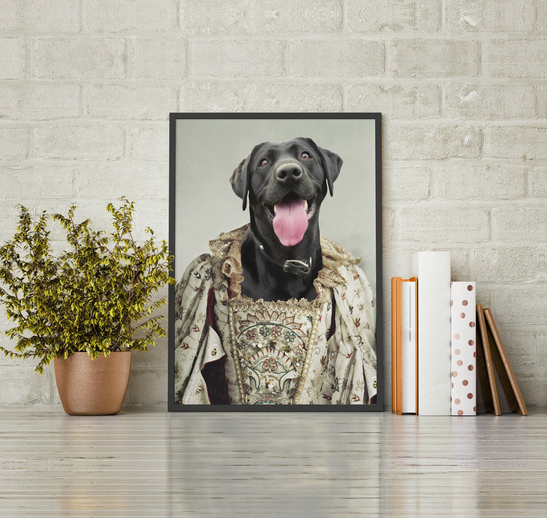 Custom Pet Portrait // Pet Portraits / Regal Pet Portrait / Etsy