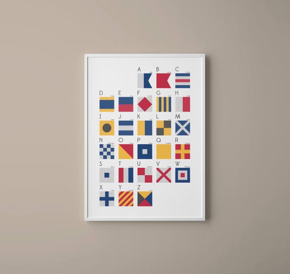 Nautical Flag Alphabet Chart