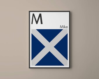 Vintage Scottish Flag 国際信号機　文字　M il_340x270.1372416048_bm2i.jpg