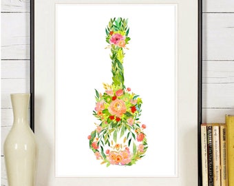 Ukulele Wall Art Etsy