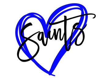 Saints Heart SVG