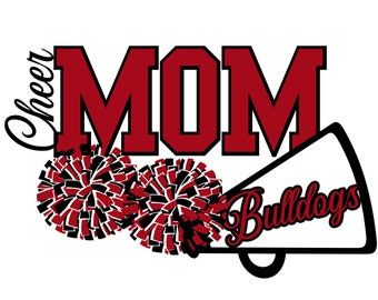 Cheer Mom Bulldogs SVG/PNG