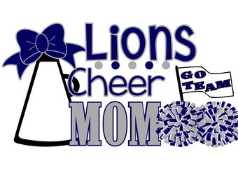 Lions Cheer MOM SVG