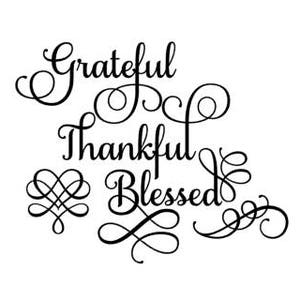 Grateful Thankful Blessed SVG