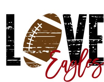 Love Distressed Vikings Football Svg Etsy