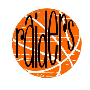 Raiders Distressed Basketball SVG