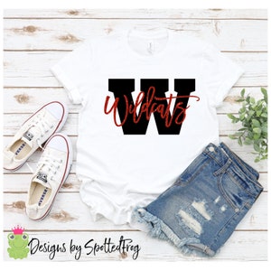 Wildcats With and Without Glitter SVG/PNG