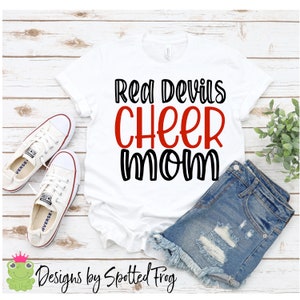 Red Devils Cheer MOM SVG/PNG