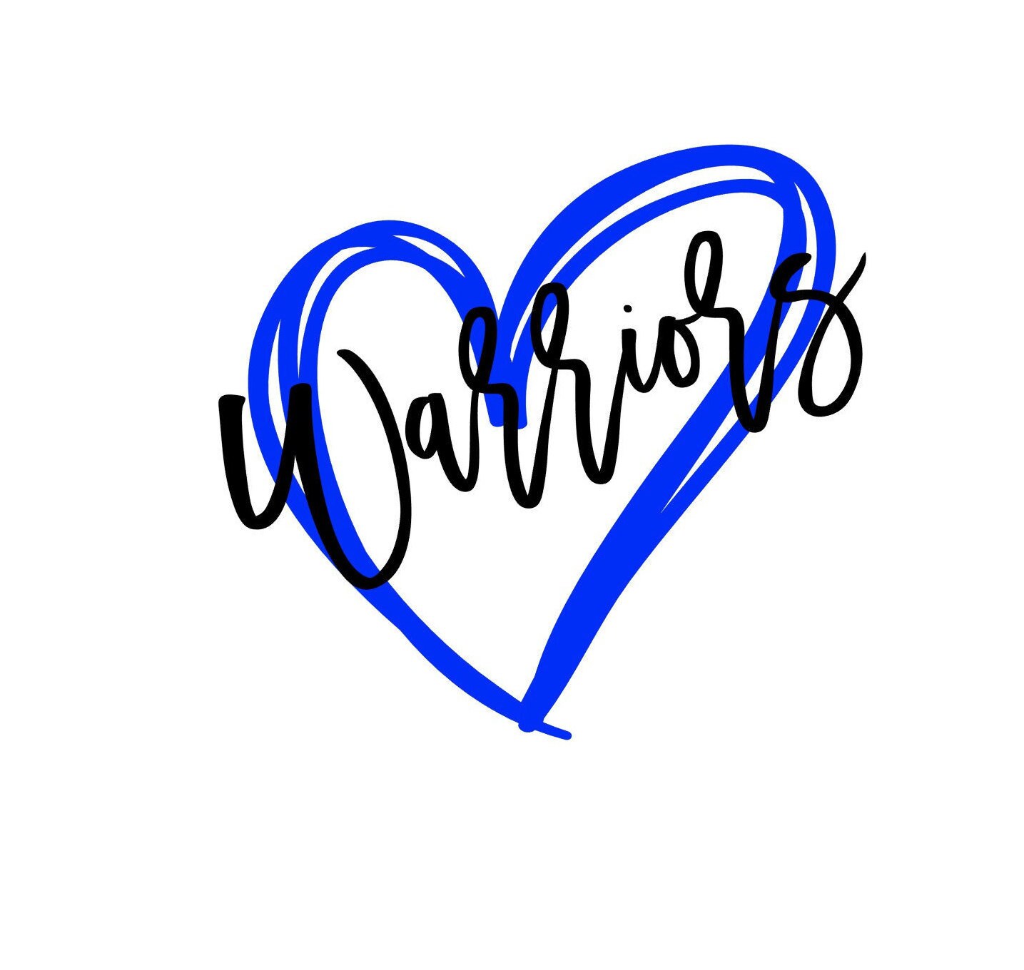 Warriors Heart SVG - Etsy
