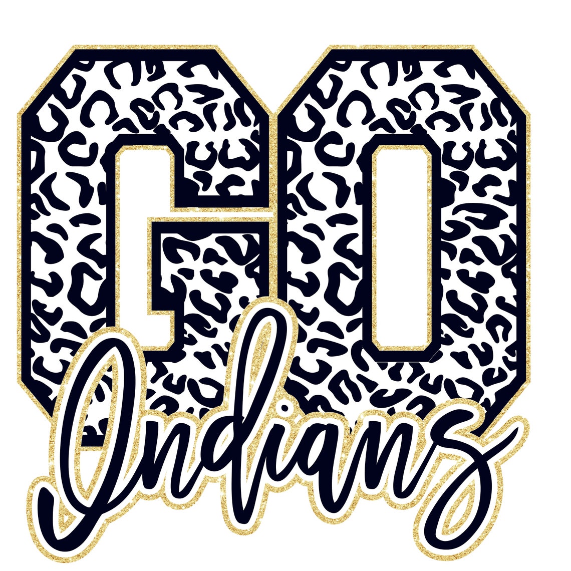 Go Indians Leopard PNG/SVG - Etsy