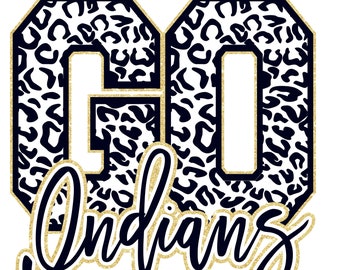 Go Indians Leopard PNG/SVG