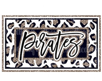 Piraten Glitzer Gepard Rechteck PNG
