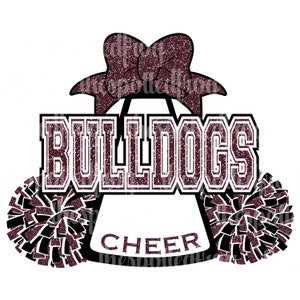 Bulldogs Cheer Glitter PNG