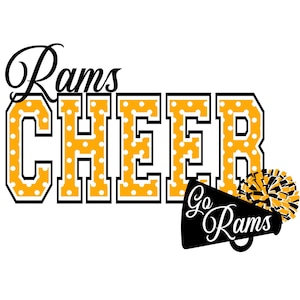 Rams Cheer SVG