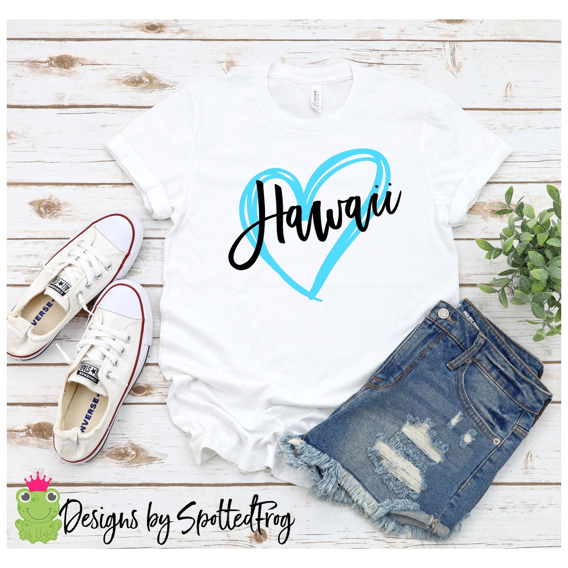 Hawaii Heart SVG/PNG Etsy