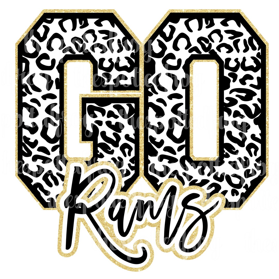 GO Rams Leopard SVG/PNG - Etsy