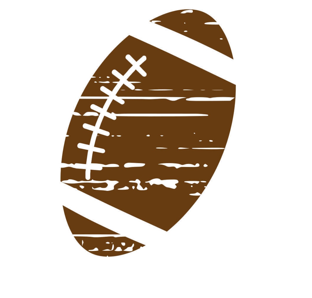 Distressed Football SVG - Etsy