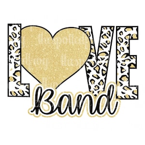Love Band Cheetah  SVG/PNG