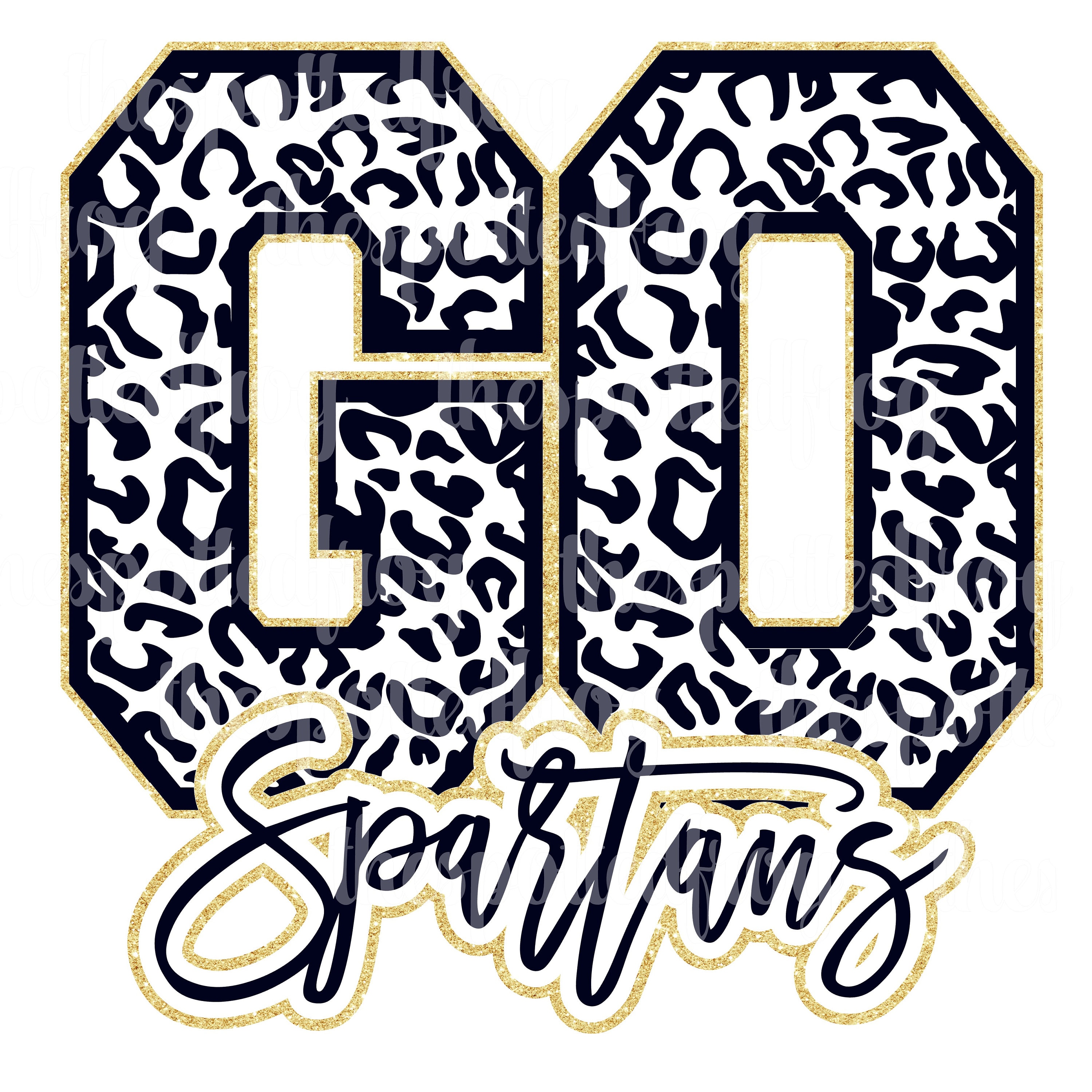 GO Spartans Leopard SVG/PNG, image size:3000x3000