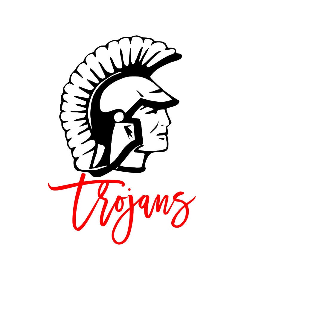 Trojans Head script SVG | Etsy