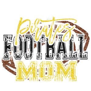 Pirates Football MOM SVG/PNG