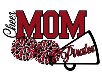 Cheer MOM Pirates SVG