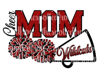 Cheer MOM Wildcats SVG/PNG