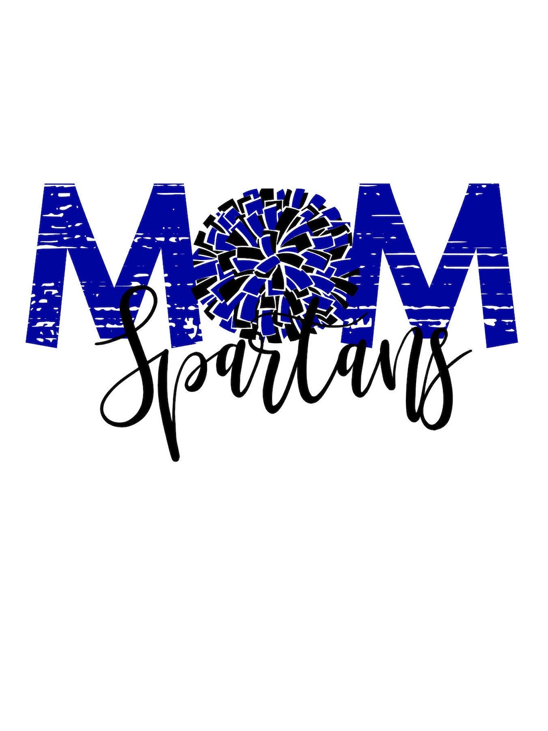 Spartans Cheer MOM SVG Distressed - Etsy
