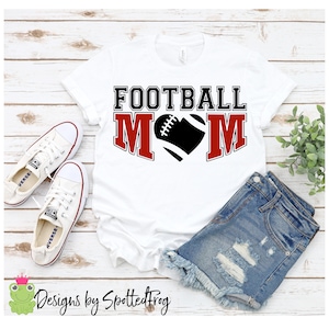 Football Mom Heart SVG/PNG