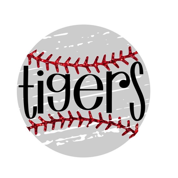 Download Tigers Distressed Baseball Svg Etsy PSD Mockup Templates