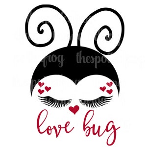 Lovebug Lieveheersbeestje Valentijnsdag harten SVG