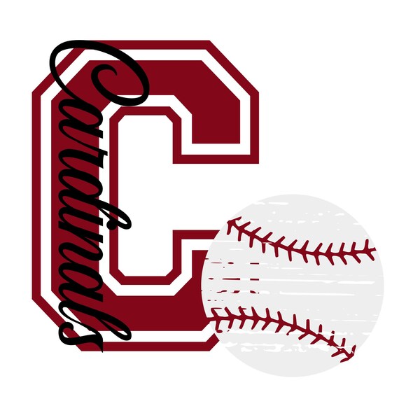 Download Cardinals Distressed Baseball Svg Etsy