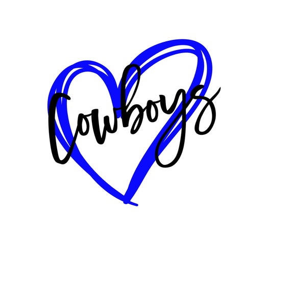 Download Cowboys Heart SVG | Etsy