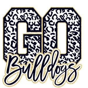 Go Bulldogs Leopard PNG/SVG