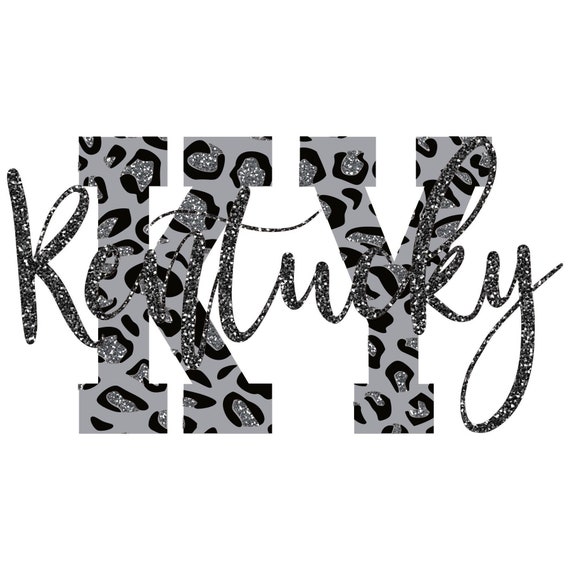 Kentucky Cheetah/Leopard Glitter and No Glitter SVG/PNG | Etsy