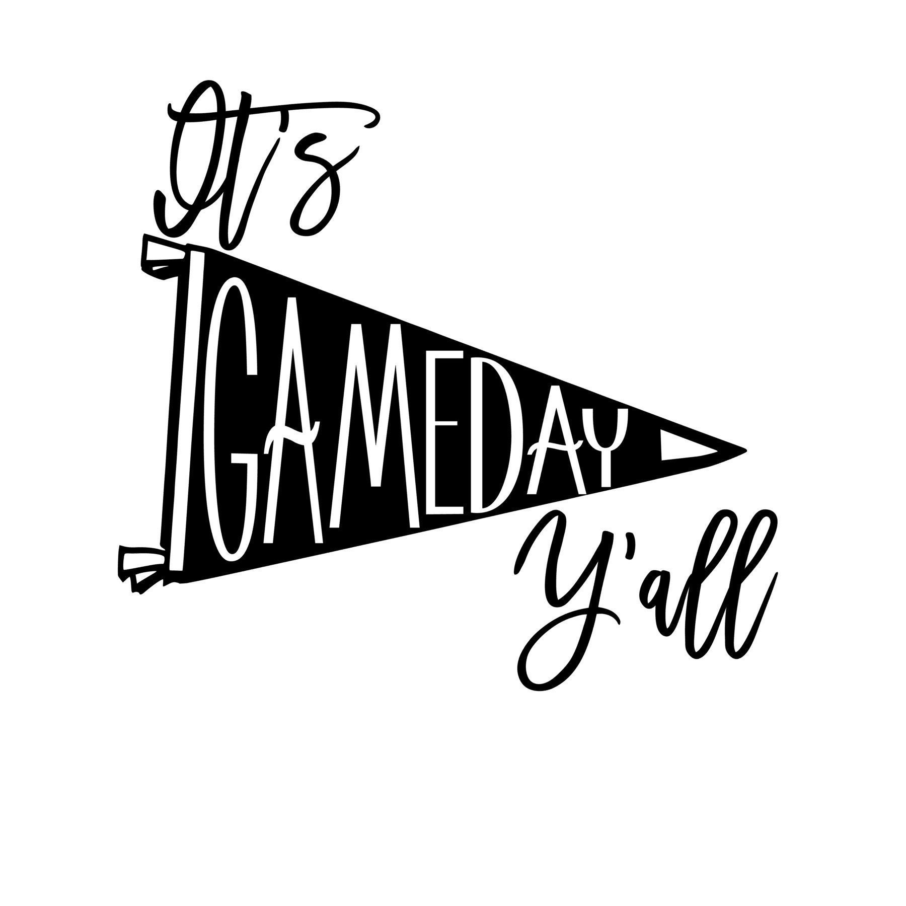 It's Gameday Y'all Flag SVG Etsy