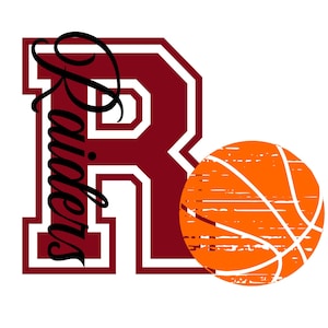 Raiders Distressed Basketball SVG