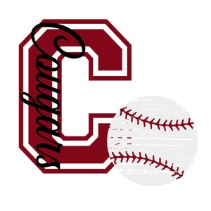 Cougars Distressed Baseball SVG/PNG