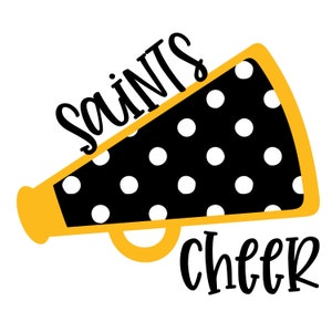 Saints Cheer Polka Dots SVG/PNG