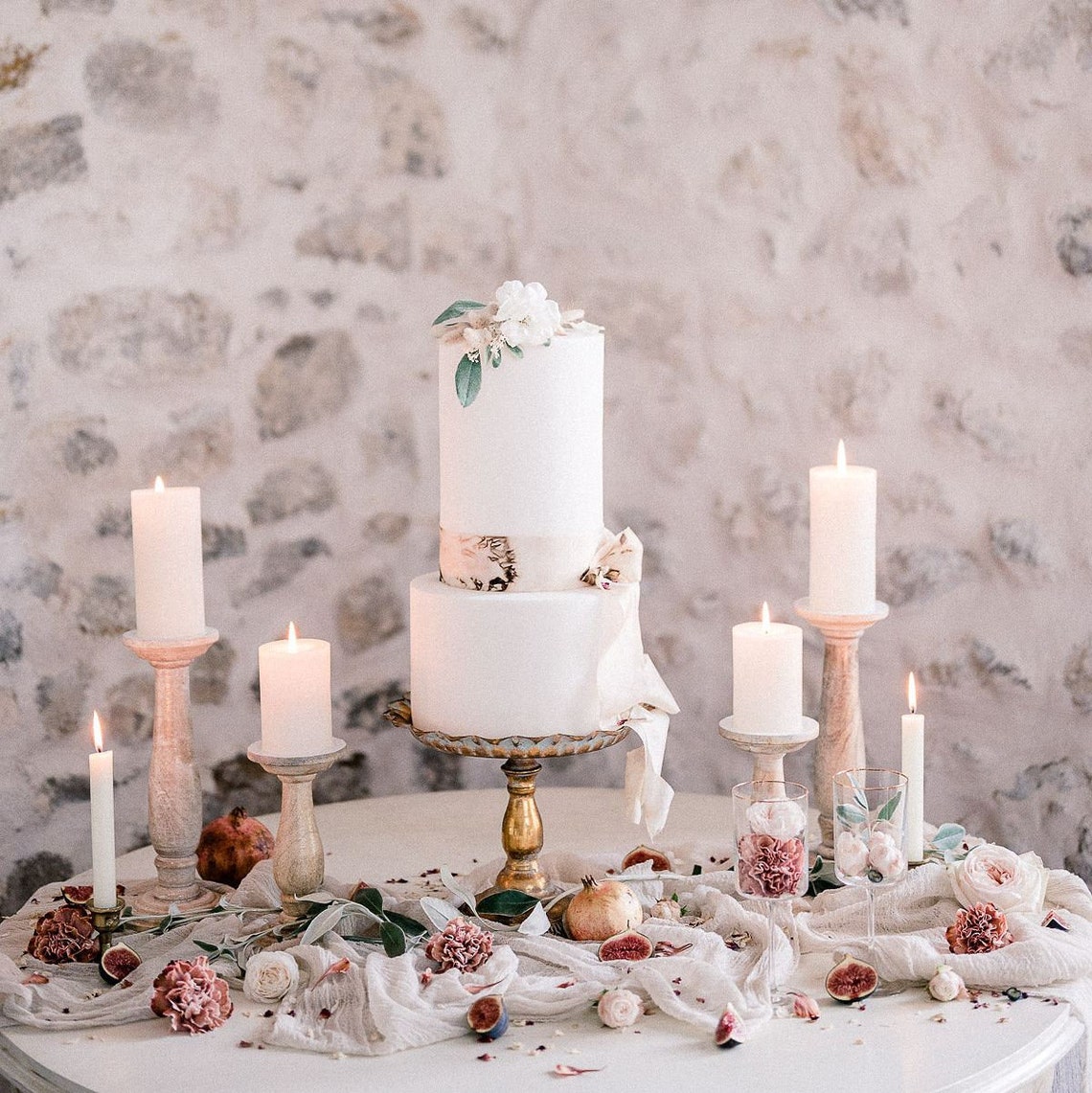 Ivory wedding shower rustic wedding table runnercotton wrap Etsy