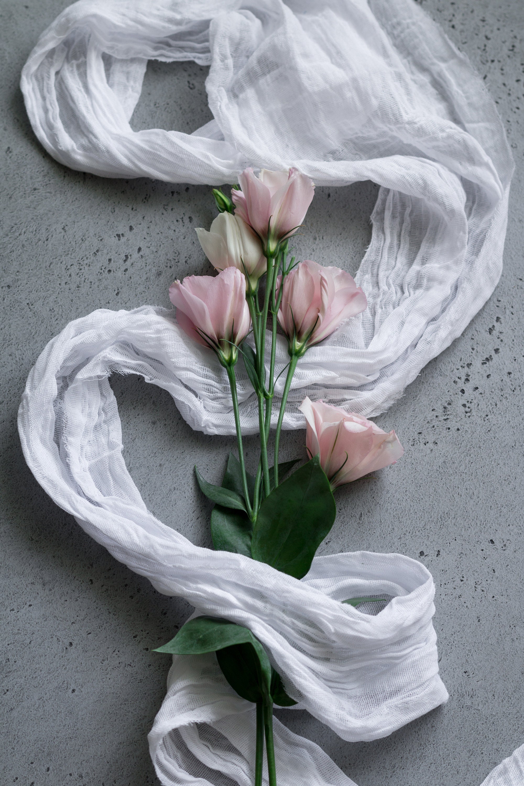 Hand dyed gauze cotton bridal bouquet ribbon Wedding decor Etsy