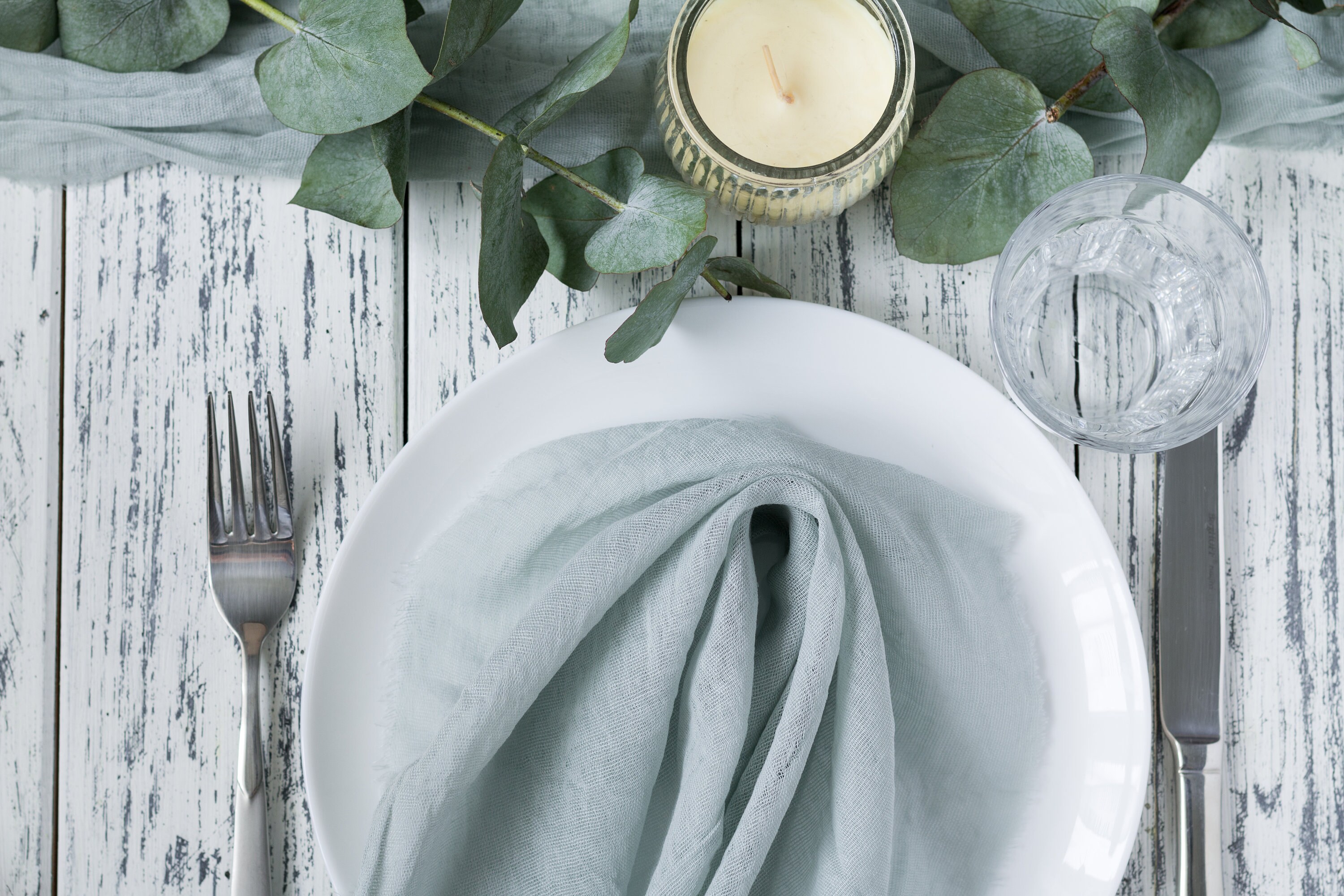 Cheese cloth napkins set Gauze napkins set Sage Green decor Etsy