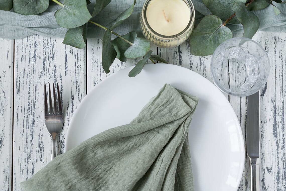 Cheese cloth cocktail napkins cloth napkins bulk size Etsy