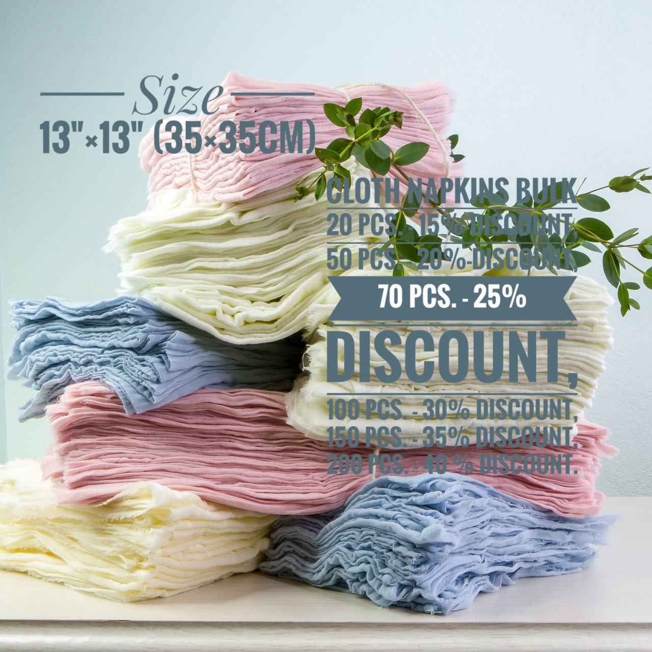 Cheese cloth napkins cloth napkins bulk size Etsy