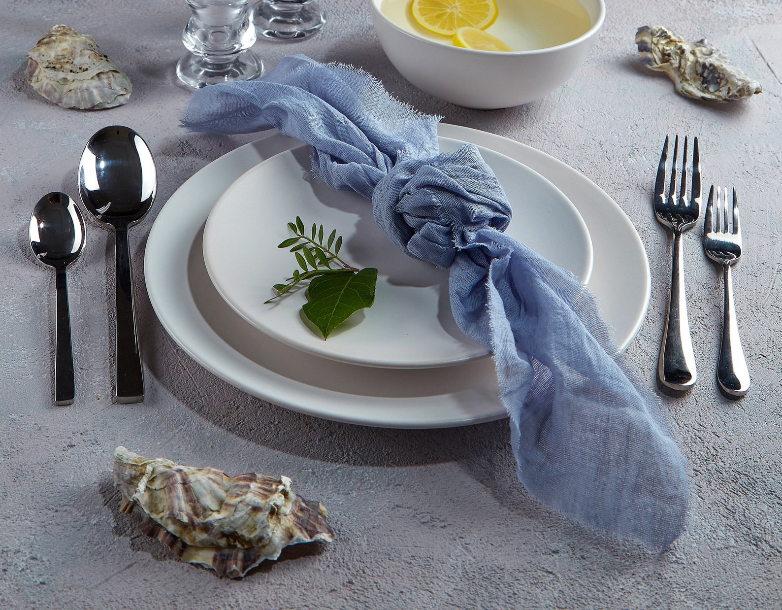 Dusty Blue gauze napkins Rustic Wedding napkins set Etsy