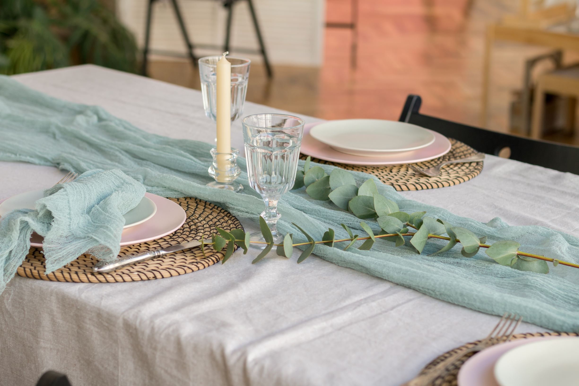 Cheese cloth napkins set Gauze napkins set Sage Green decor Etsy