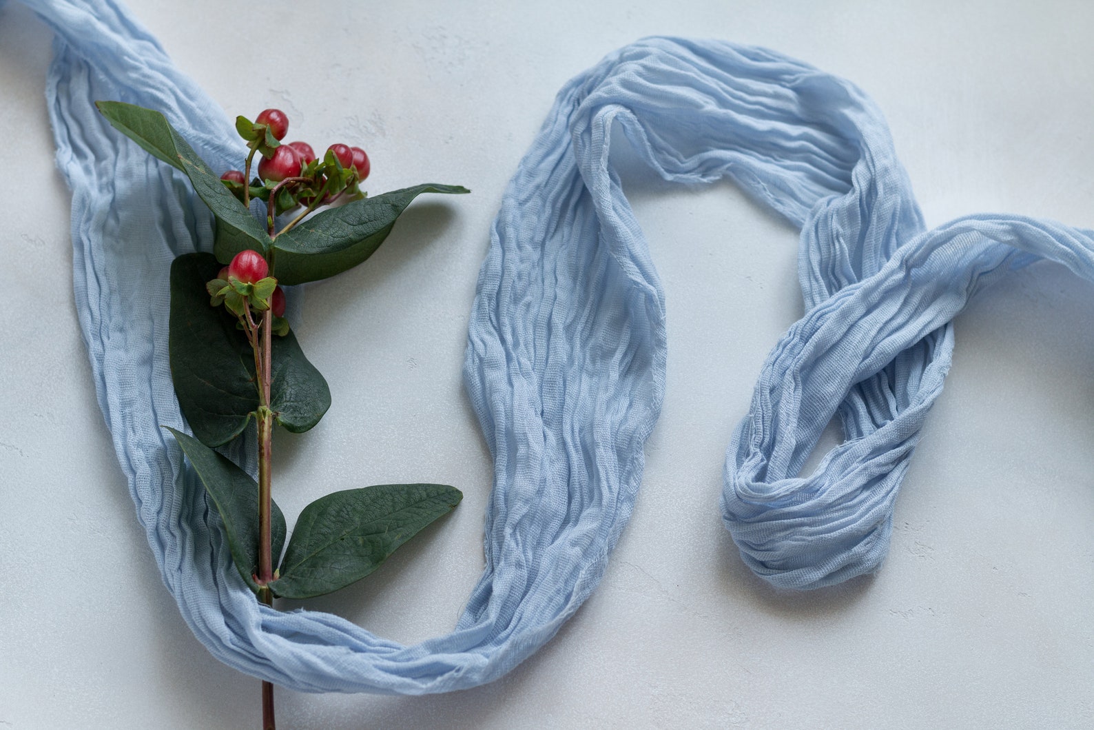 Hand dyed gauze cotton bridal bouquet ribbon Wedding decor Etsy