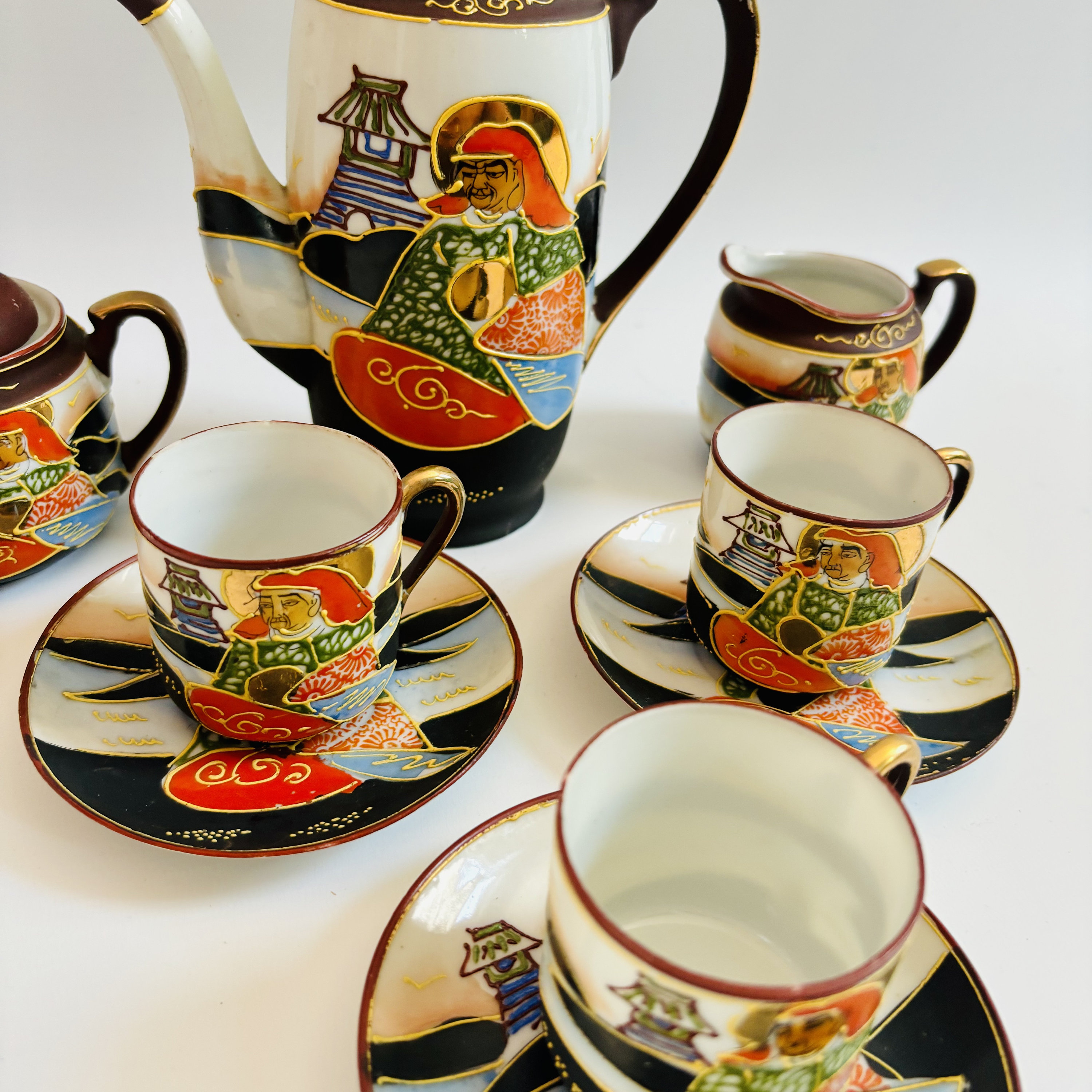 【新品】2本セット　25SS SCYE BASICS Vintage Chino Vintage 1930s Japanese Satsuma Porcelain Tea Set: Gilded Enamel, 6