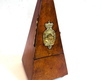 Antique 1880 Maëlzel Metronome – Polished Rosewood, London Made Brass Emblem