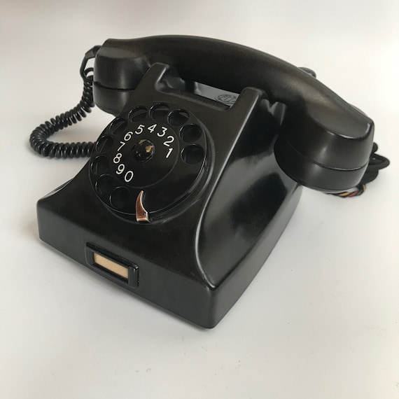 Ericsson Original Bakelite Black Telephone 1931 Model by - Etsy